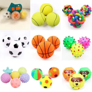 1pcs Diameter 6cm Squeaky Pet Dog Ball Toys for Small Dogs Rubber Chew Puppy Toy Dog Stuff Dogs Toys Pets brinquedo cachorro
