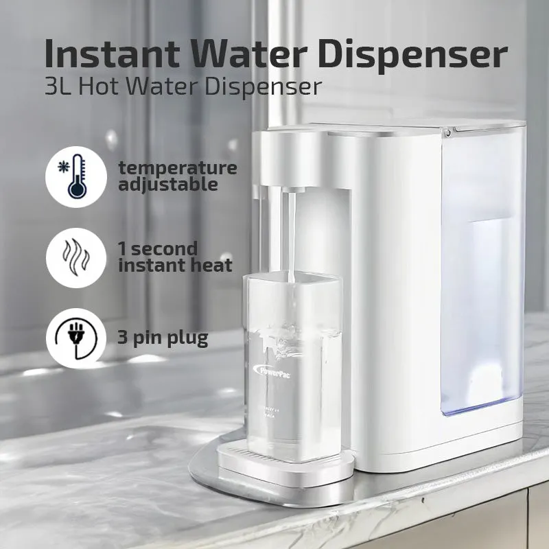 3L Instant Water Dispenser Hot & Room Temperature, 5 Temperature, Safety Lock, Water Purifier, Water Filters(PPA70/2)