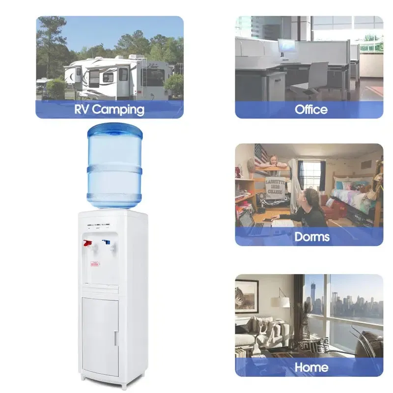Artist Hand White Free Standing Top Loading Water Dispenser