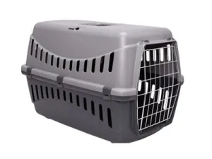 Bergamo Gipsy Small Metal Door Pet Carrier Grey