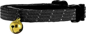 BirdsBeSafe Break Away Cat Collar with Bell, Reflective Thread for Night Visibility, Comfortable Elastic Stretch Cat Collar to Protect Cat from Getting Stuck in The Garden.