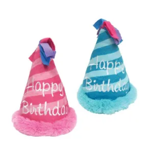 Birthday Hat Squeaky Plush Toy