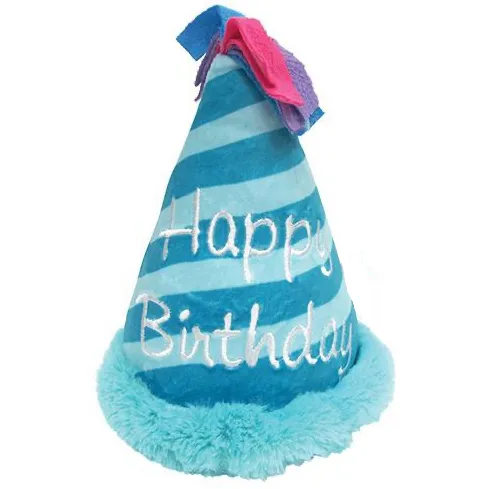Birthday Hat Squeaky Plush Toy