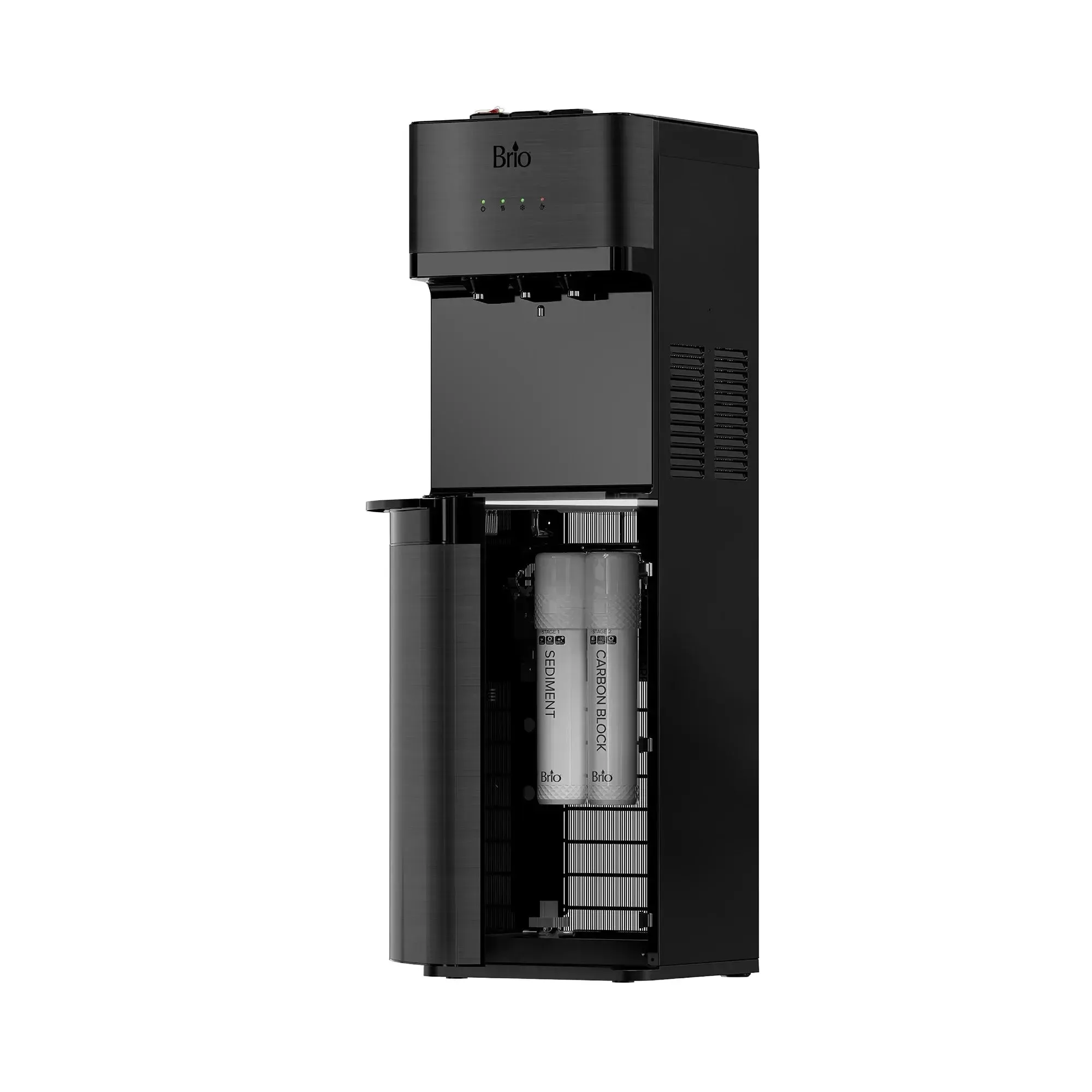 Brio 500 Series 2-Stage Filtration Water Dispenser Tri-Temp Digital, Connects to Your Water Line, Height 41.05"