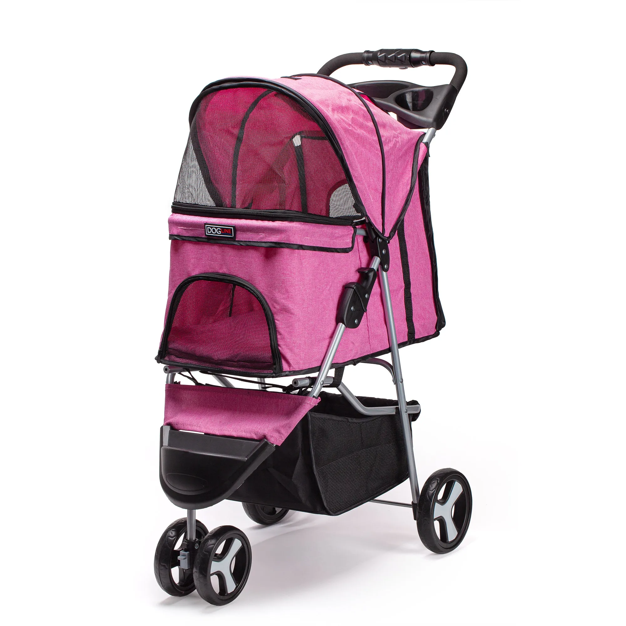 Casual Pet Stroller   Removable Cup Holder