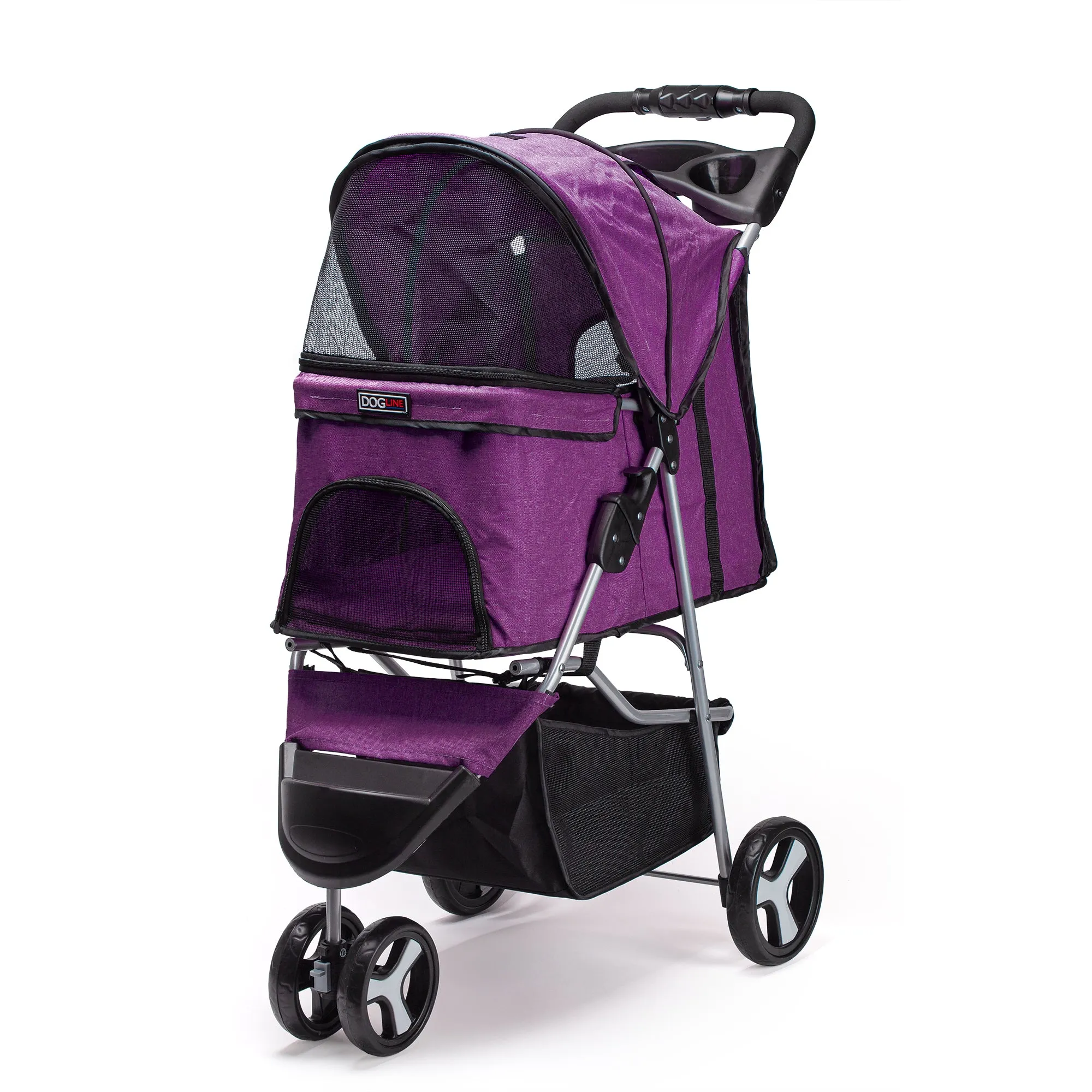 Casual Pet Stroller   Removable Cup Holder