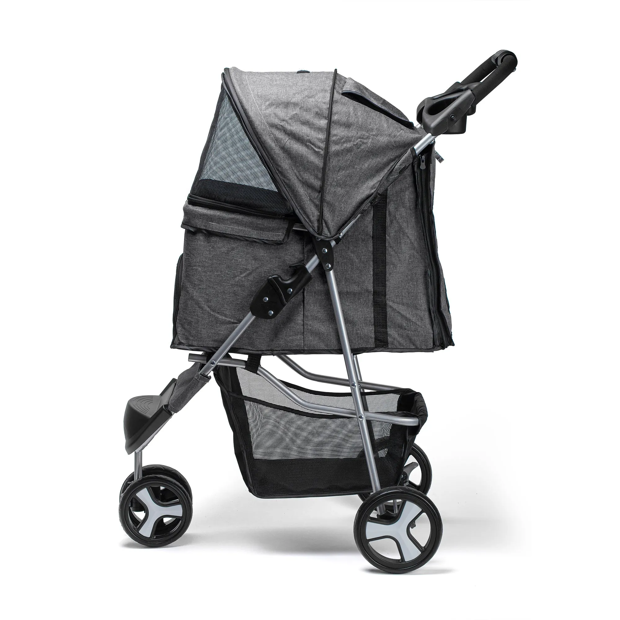 Casual Pet Stroller   Removable Cup Holder