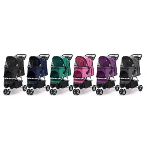 Casual Pet Stroller   Removable Cup Holder