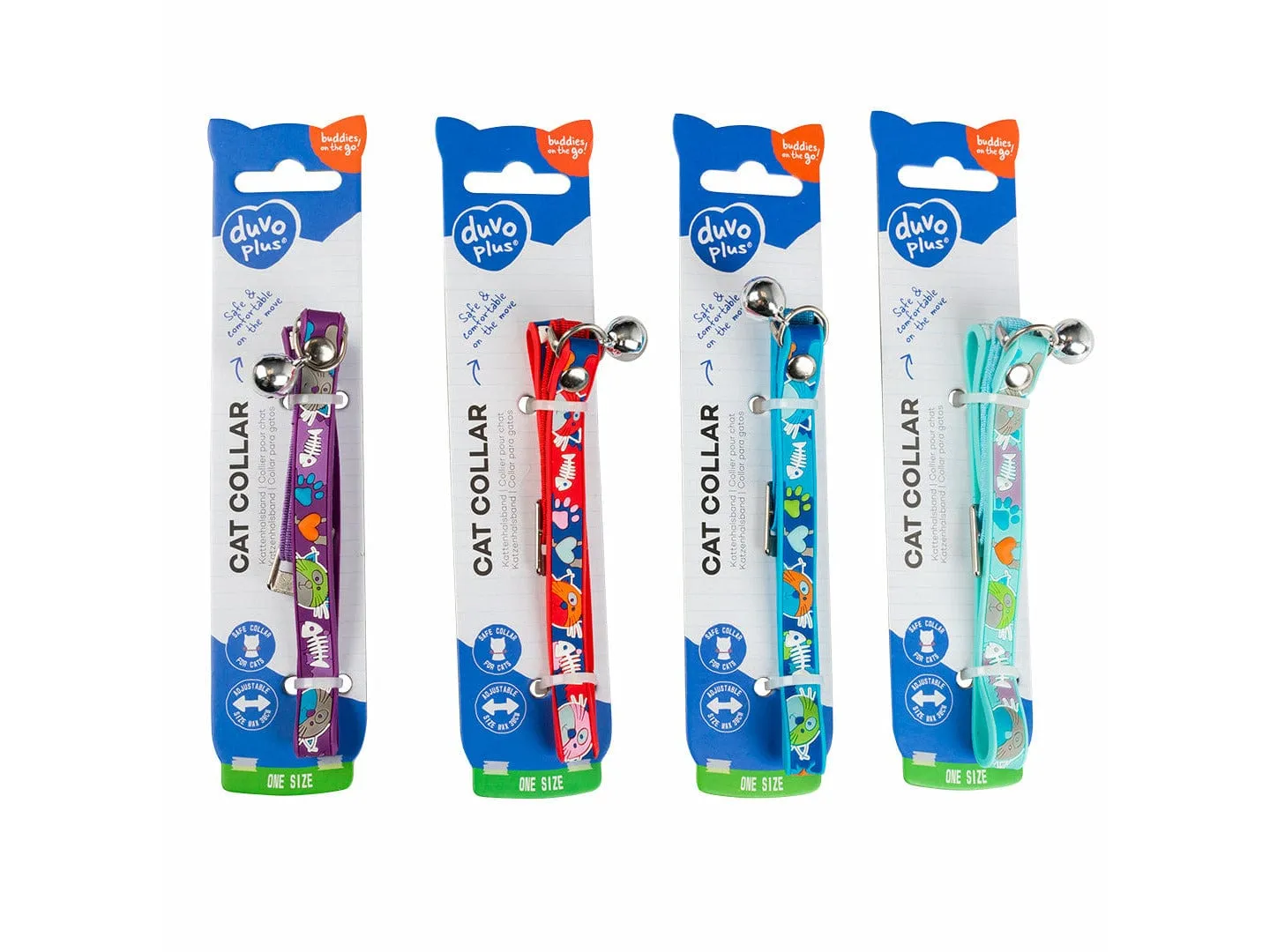CAT COLLAR CARTOONY PVC 20-30cm / 10mm mixed colors