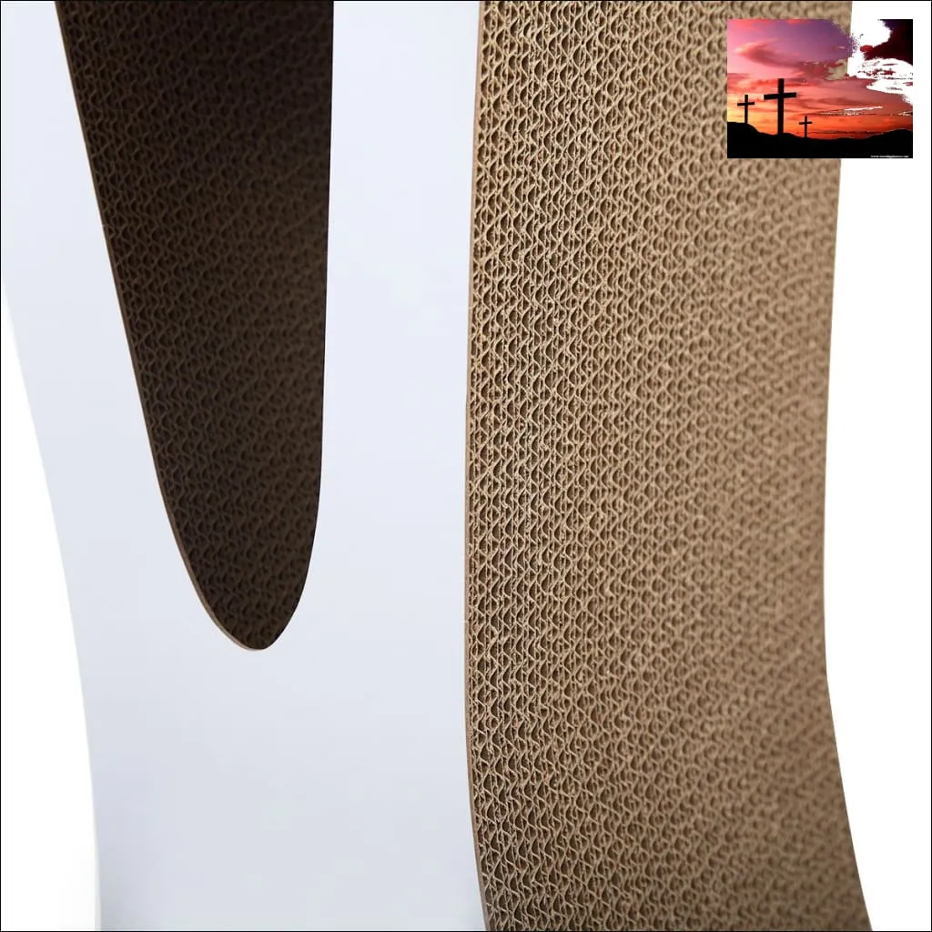 Cat-eyed Cat Scratcher and Lounge, Protect Furniture, Functional, Original Wood Color