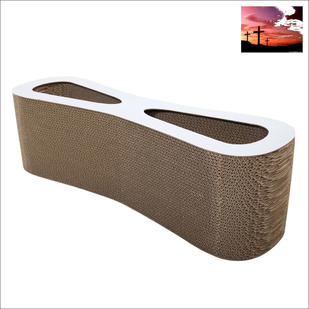 Cat-eyed Cat Scratcher and Lounge, Protect Furniture, Functional, Original Wood Color
