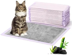 Cat Pads Refills for Litter Box: Cat Litter Mat for Tidy Cats Breeze Litter System - Thickened 6-Layer Super Absorbent Breeze Pads - 16.9" X 11.4" Activated Carbon Odor Control - Pack of 20