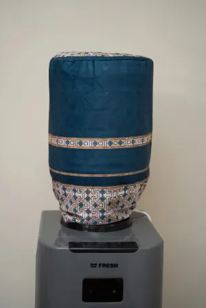 Classic Blue Arabesque Ramadan Cover For Water Dispenser