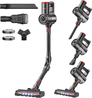 Cordless Vacuum Cleaner with Bendable Wand, Lightweight Stick Vacuum Cleaners for Home, Hard Floor & Carpet, Pet Hair,Under Furniture, 6-in-1 Handheld Vacuum, Self-Standing, Wall Mount Storage