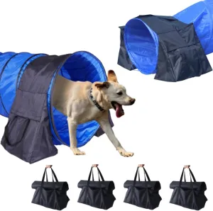 Dog Agility Equipment, Tunnel Sandbags 4 Pack, Holding Bags Only, Training Tool Equipment, Outdoor Indoor