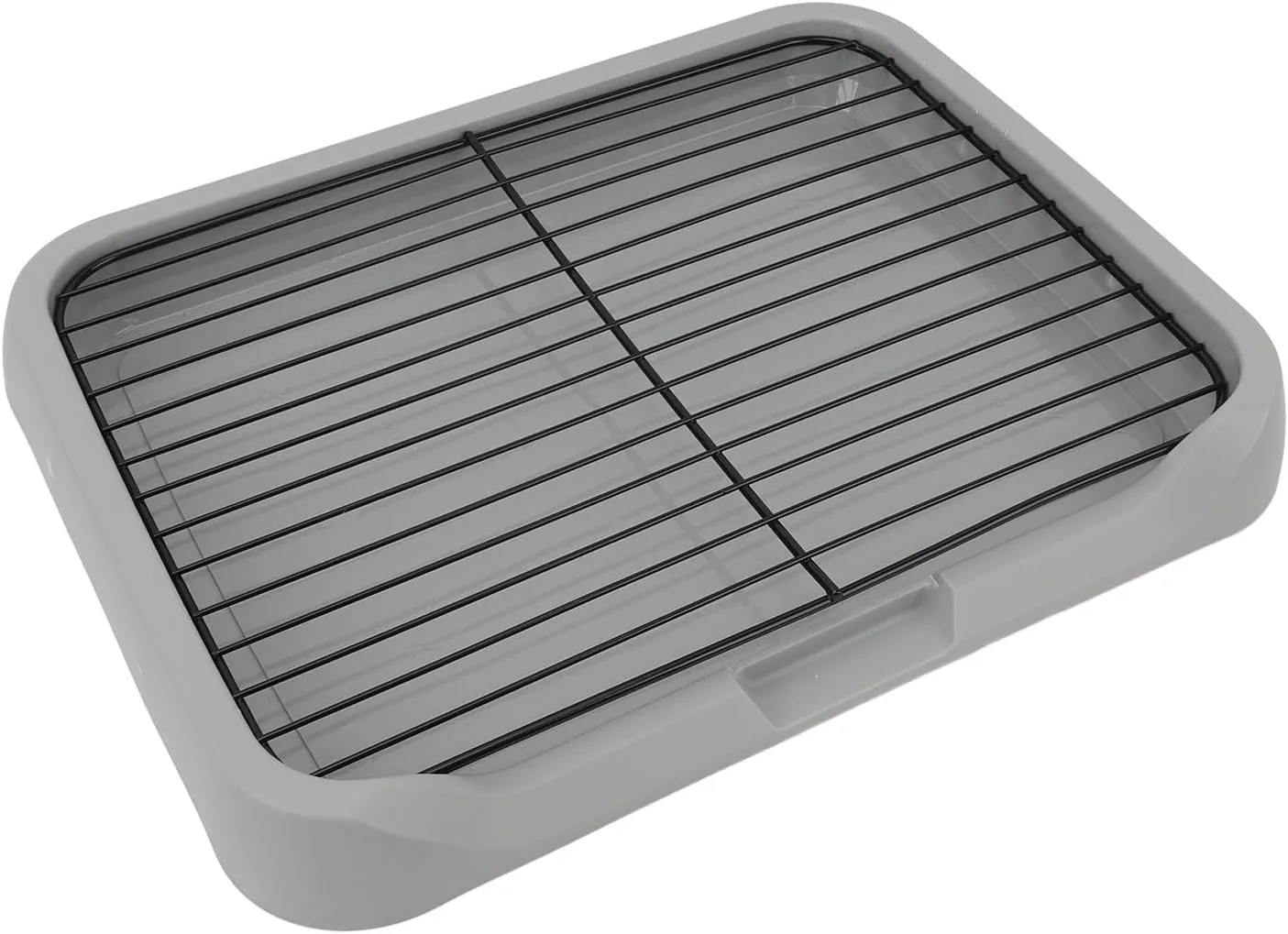 Dog Potty Tray, Mesh Dog Toilet Removable Puppy Training Pads with Shovel Net Frame Stable Doges Pee Holder Dogs Litter Box Toilet Drying Pee Pads Holder for Small Medium Pet