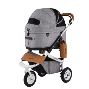 Dome 3 Pet Stroller: Earth Grey