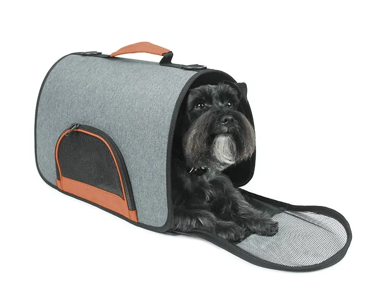 Dual Color Collapsible Pet Carrier