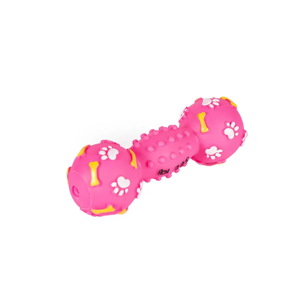 Dumbbell Squeaky Dog Toy
