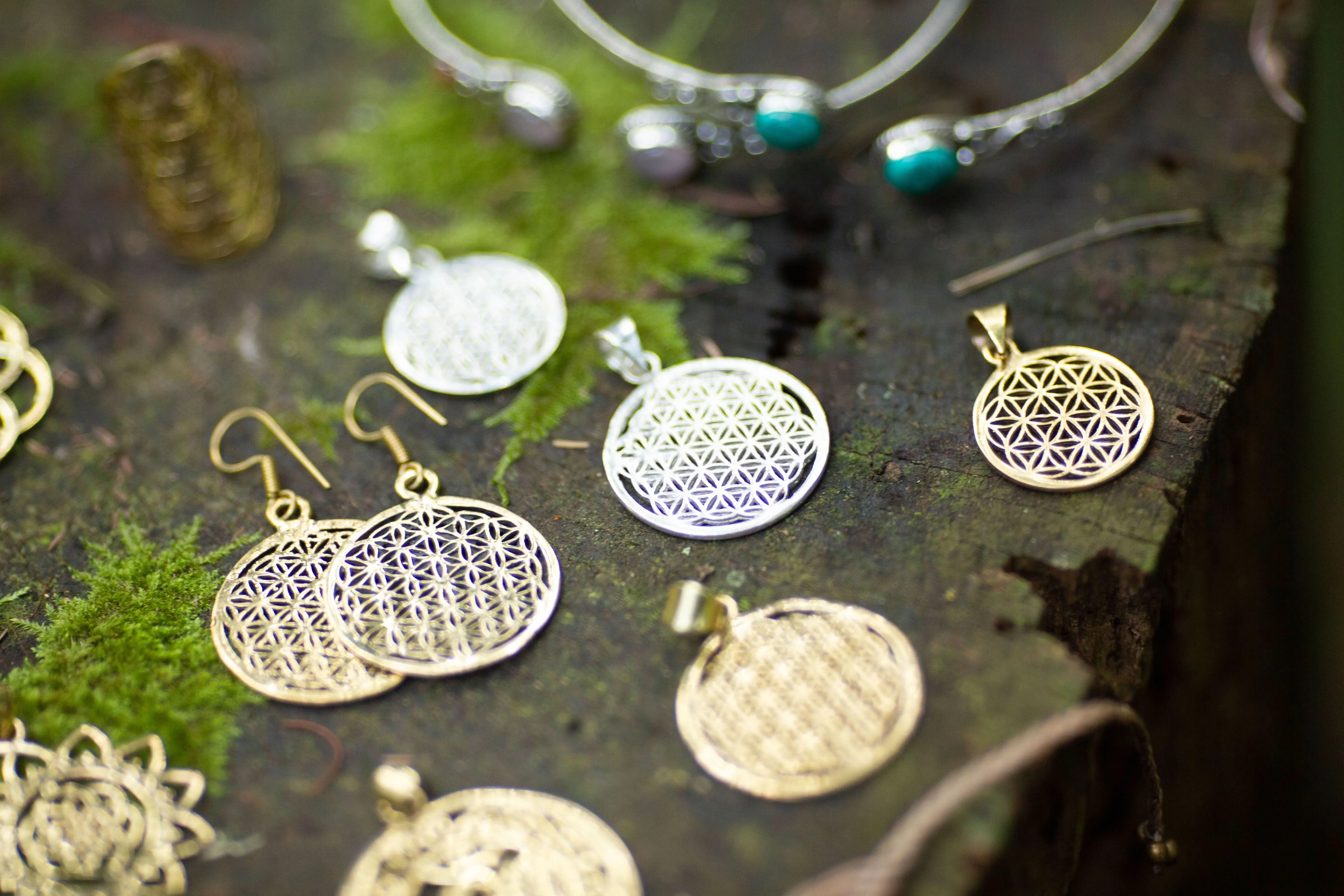 Flower of Life Earrings - Free Gift