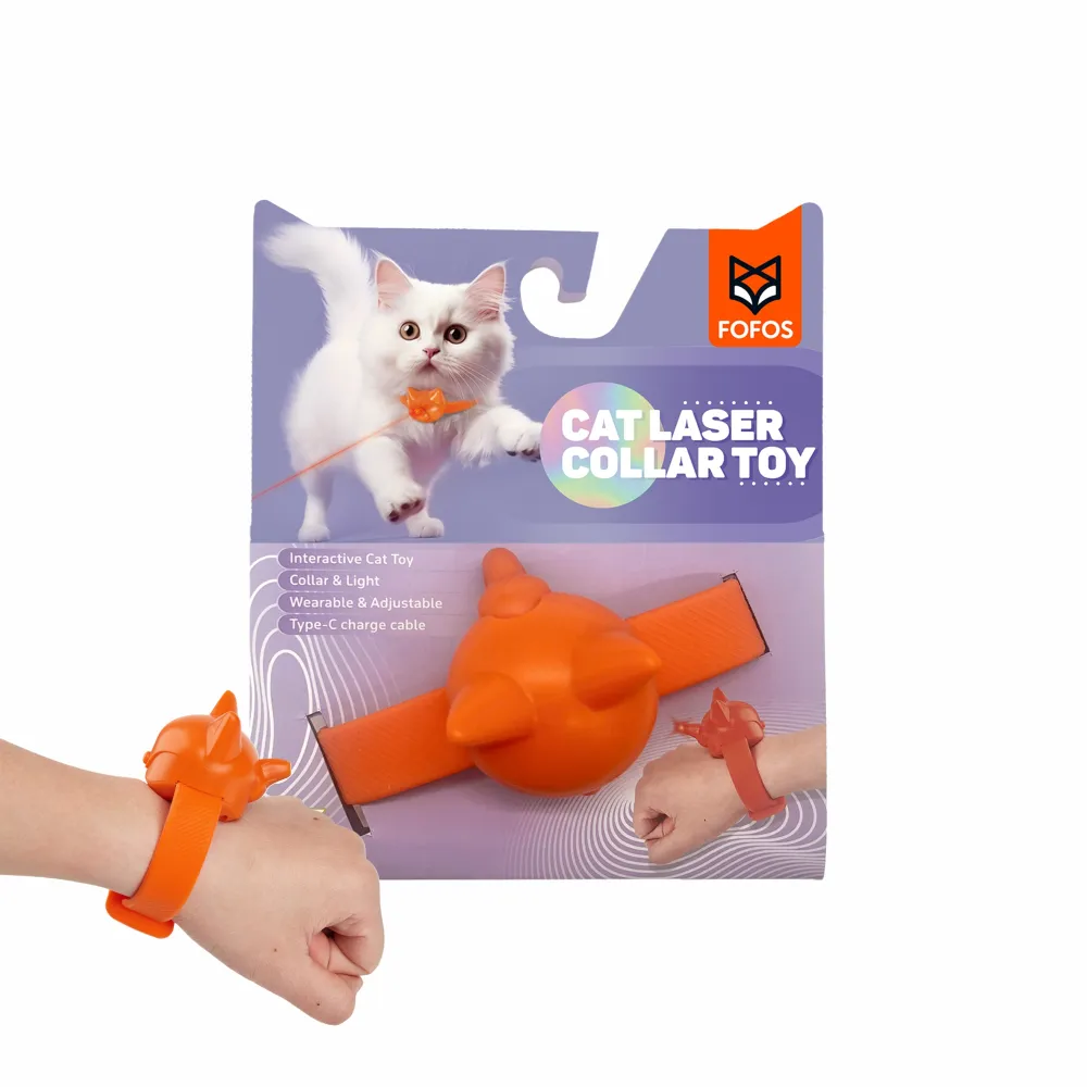 FOFOS Rechargeable Laser Collar Smart Toy for Cats