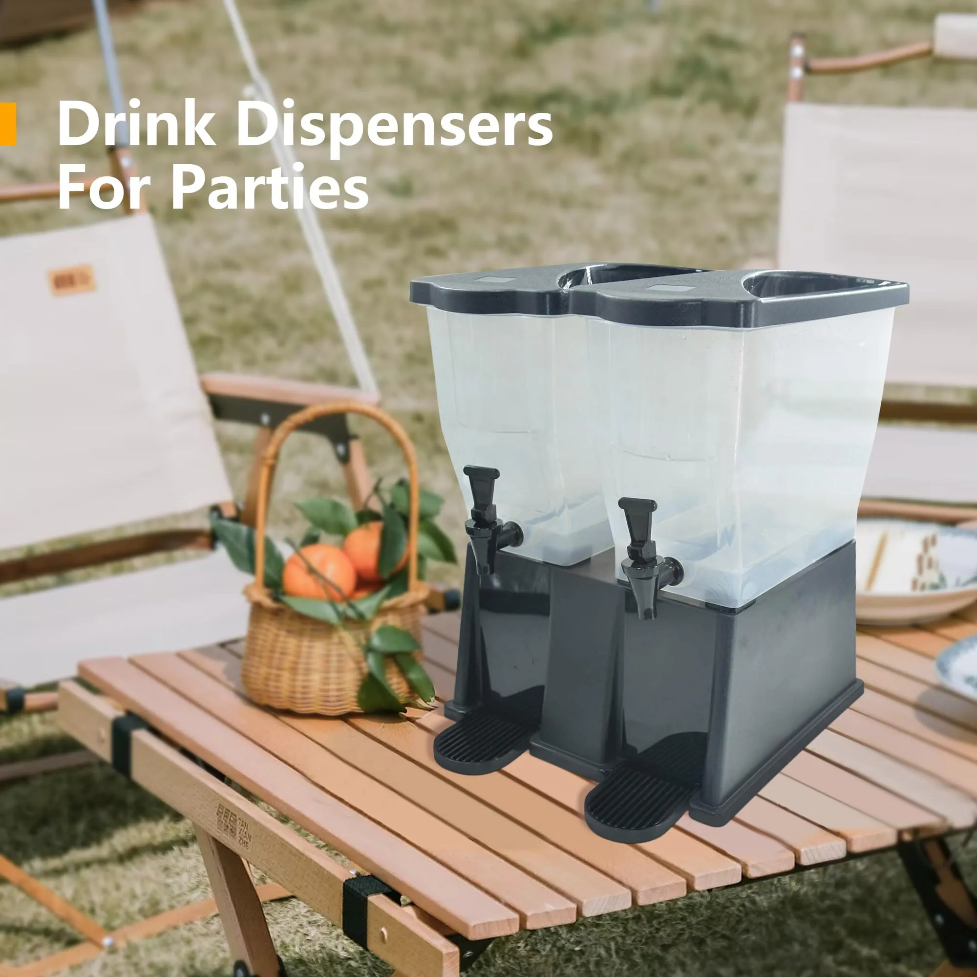 Hakka Brothers Juice Dispenser 7 Gallon Beverage Dispenser Iced Tea Punch