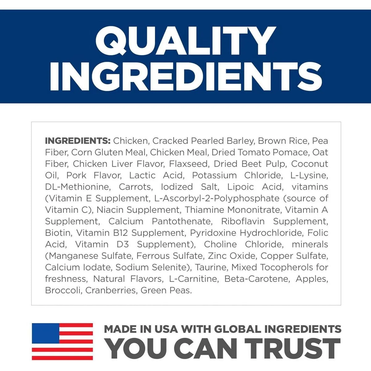 Hill's Science Diet Adult Perfect Weight Small Bites Chicken Dry Dog Food  Recipe 12lb