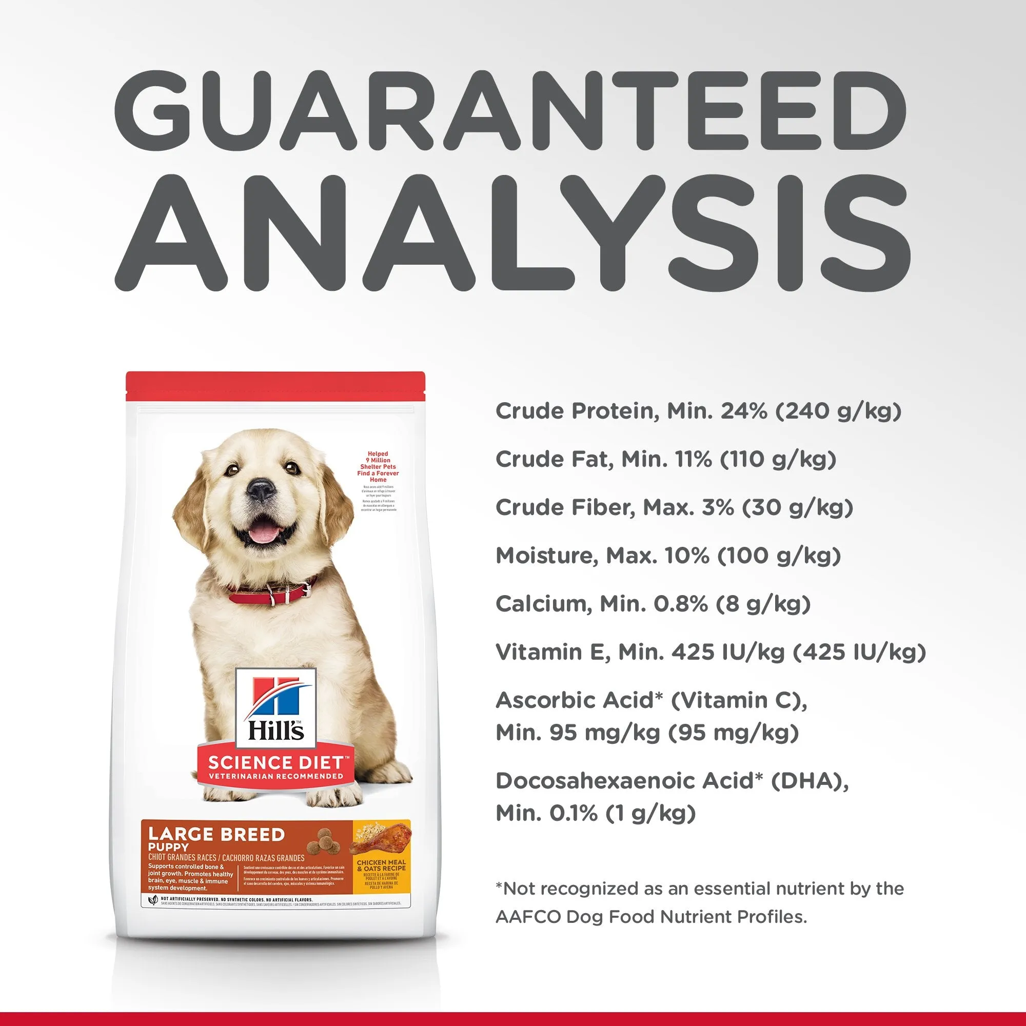 Hills Science Diet Puppy Large Breed Dry Dog Food 3kg