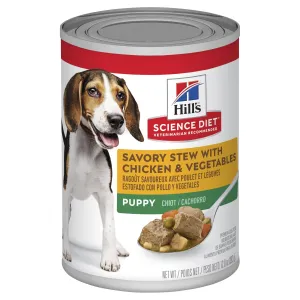 Hills Science Diet Puppy Savoury Stew Chicken and Vegetables Canned Dog Food 370g^^^