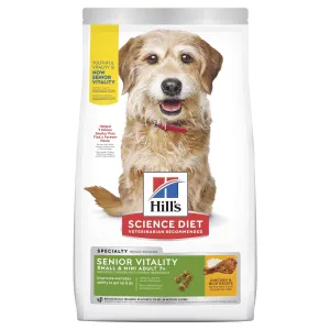 Hills Science Diet Senior Vitality Small and Mini Adult 7  Dry Dog Food 1.58kg