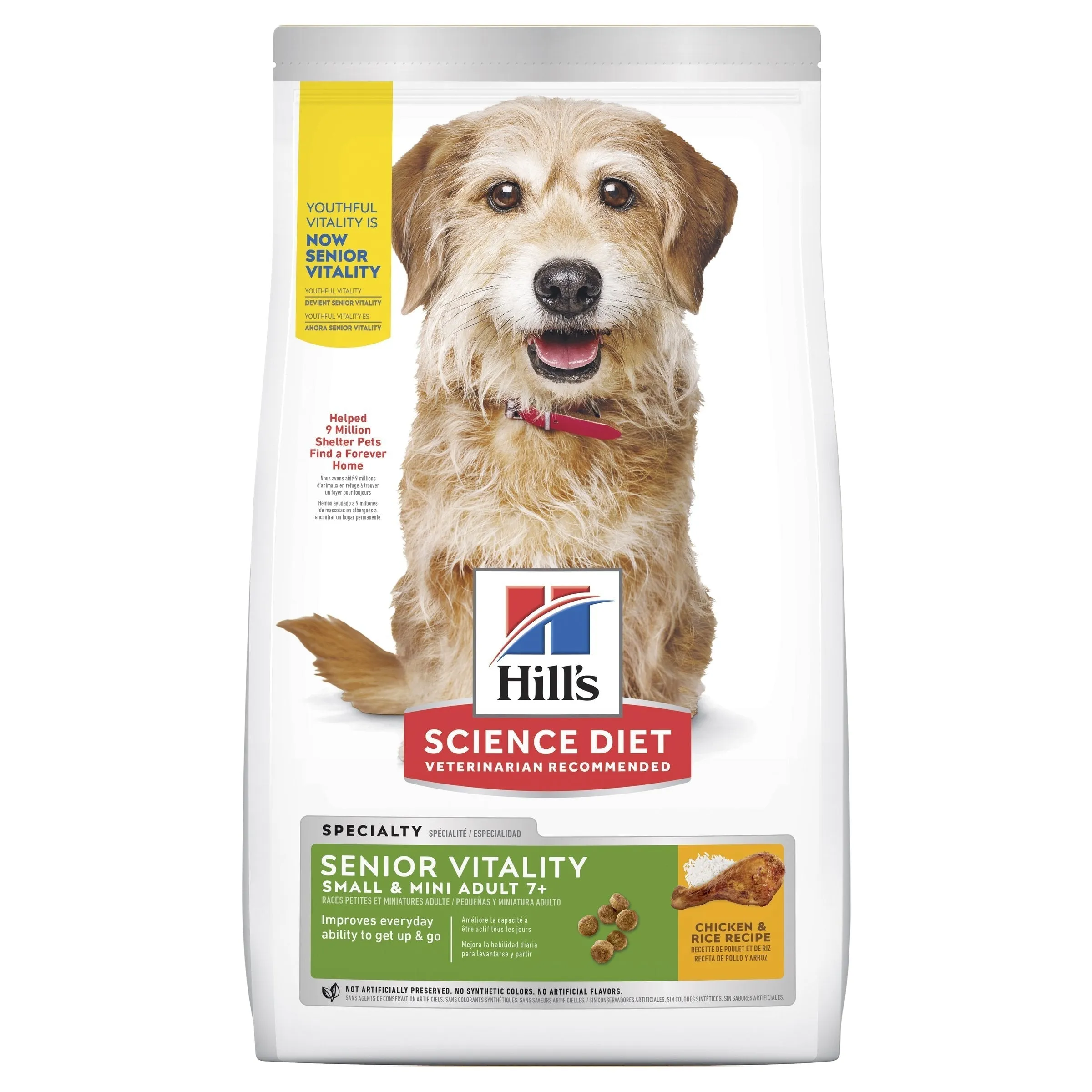 Hills Science Diet Senior Vitality Small and Mini Adult 7  Dry Dog Food 1.58kg