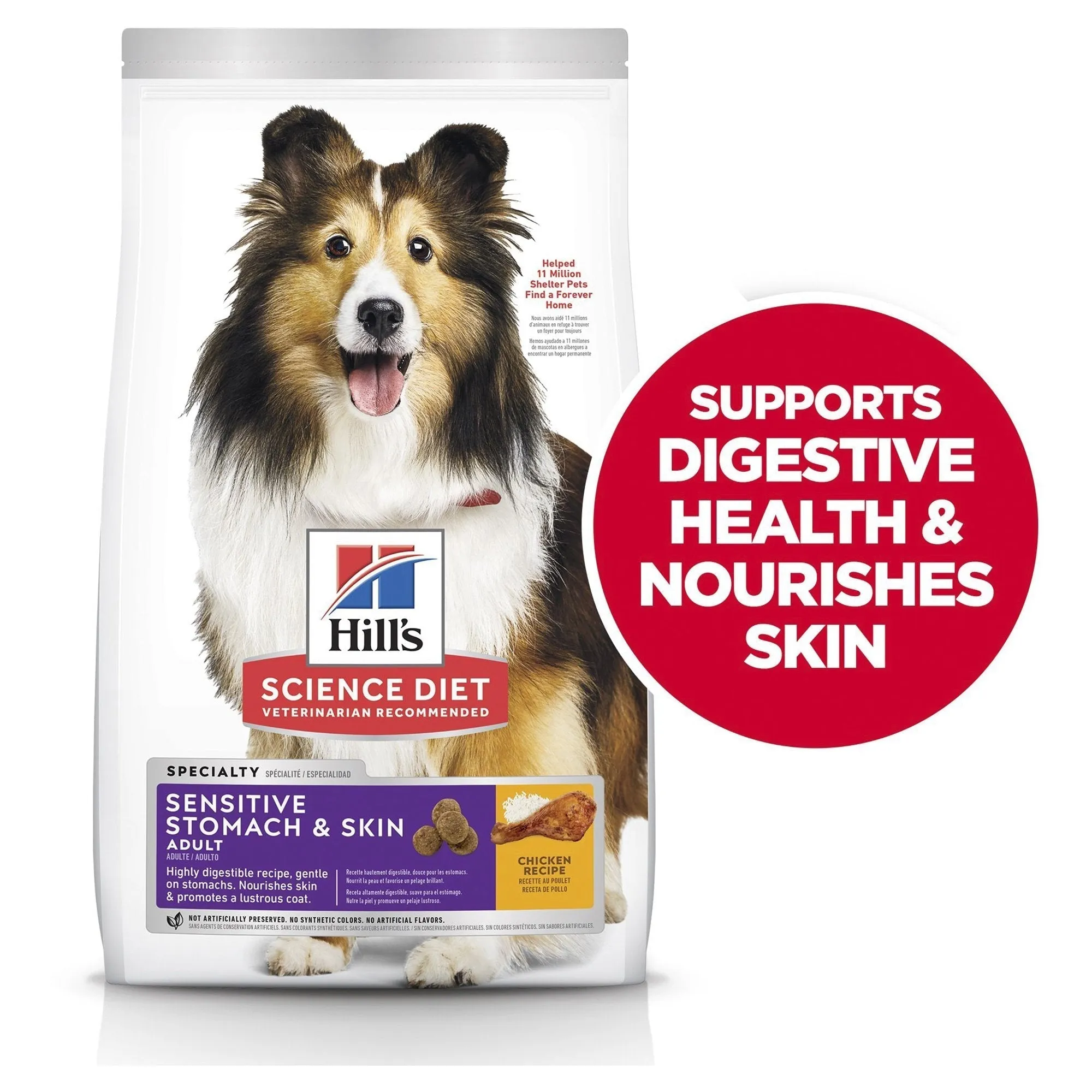 Hills Science Diet Sensitive Stomach and Skin Adult Dry Dog Food 1.81kg^^^