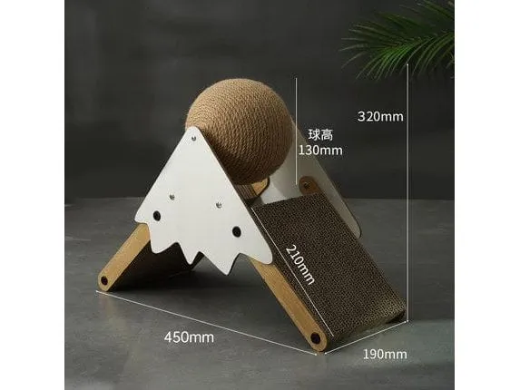 HOOPET Snowy Mountain Corrugated Cat Grab Ball-45*19*32cm