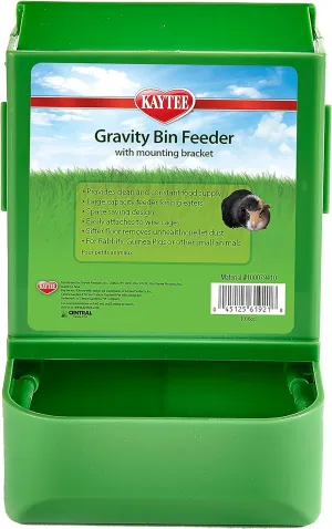 Kaytee Gravity Bin Feeder With Bracket Assorted