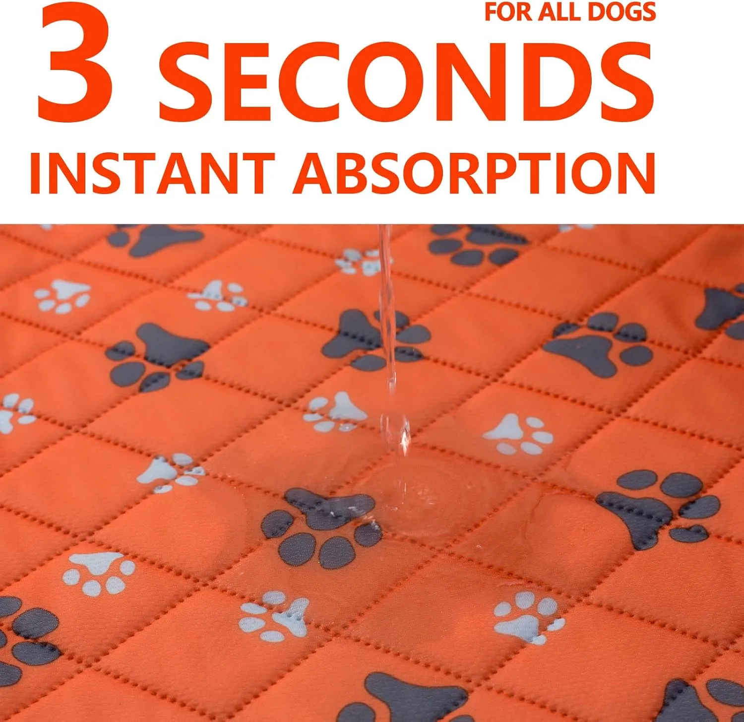 Lepark Washable Pee Pad for Dogs of 2Pack Reusable Puppy Non-Slip Pet Training PadsPink,18x24