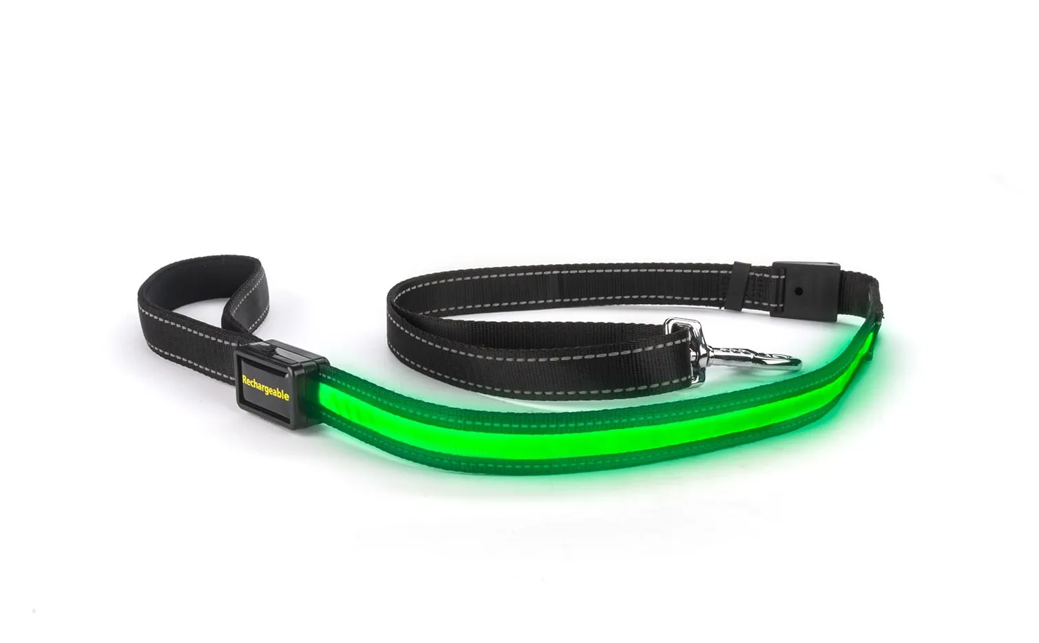 Loomo Moonshine LED Dog Lead Green
