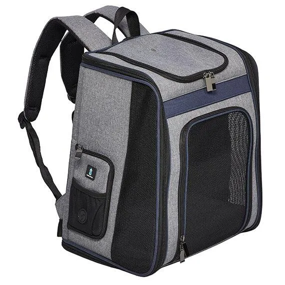 Midwest Day Tripper Travel Dog Backpack Pet Carrier - Gray - 10.8" X 14.6" X 16.9" Inches