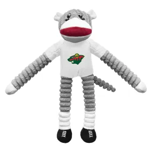 Minnesota Wild Team Sock Monkey Pet Toy
