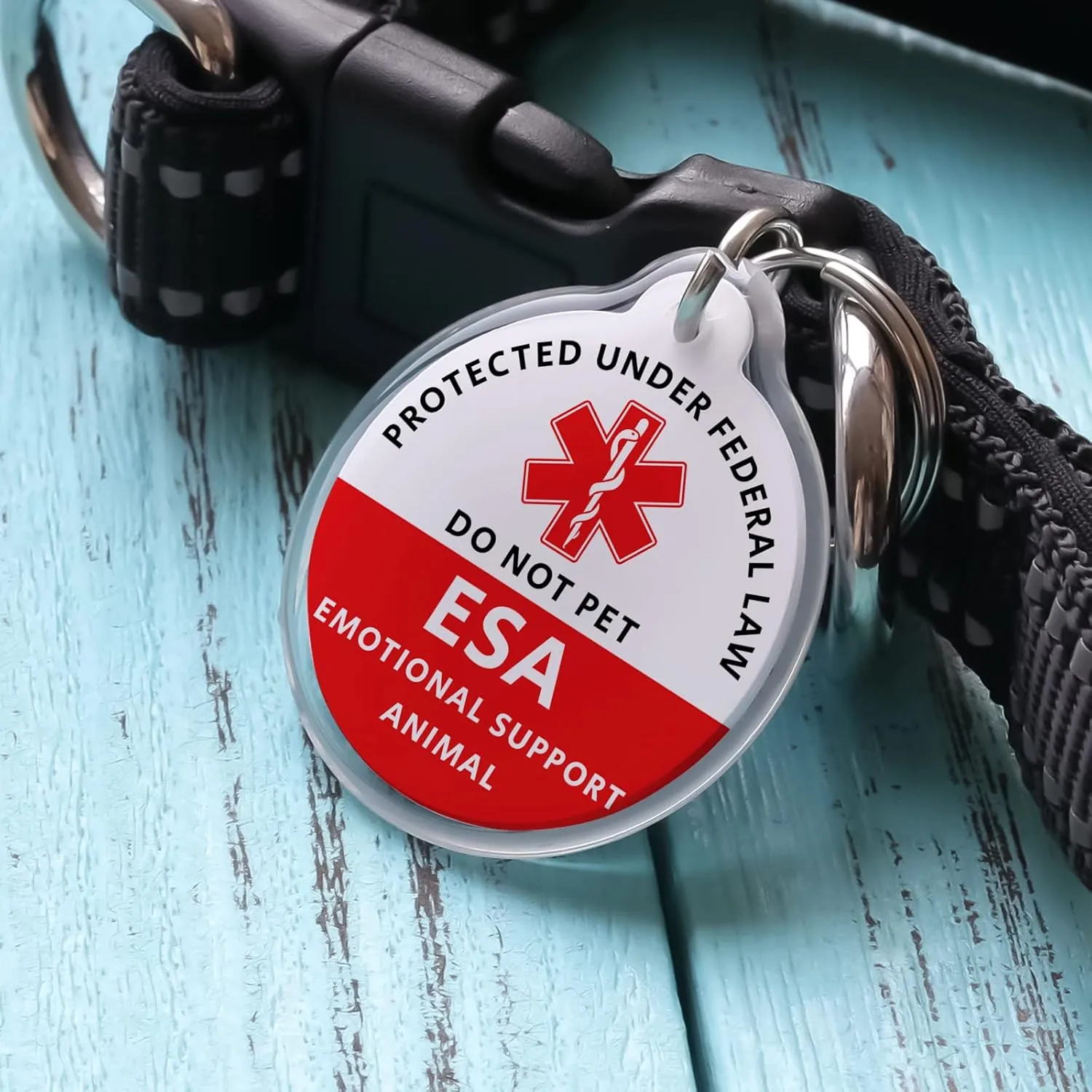 MYLUCKYTAG ESA Tag - Smart Pet ID with NFC & QR Code, Online Pet Profile, Location Alerts, Durable Collar Tag