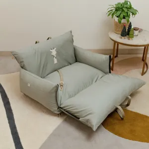OAK BOHO Dog Holiday Travel Bed Large : Mint Giraffe