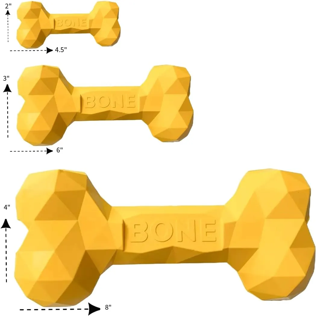 Pet Durable Dog Chew Toy for Treats and Dog Peanut Butter, All Natural Rubber chew Bone (S, Black), Rubber Lick mat and 2 1.4oz Peanut Butter Squeeze Dog Peanut Butter Treat Pouches