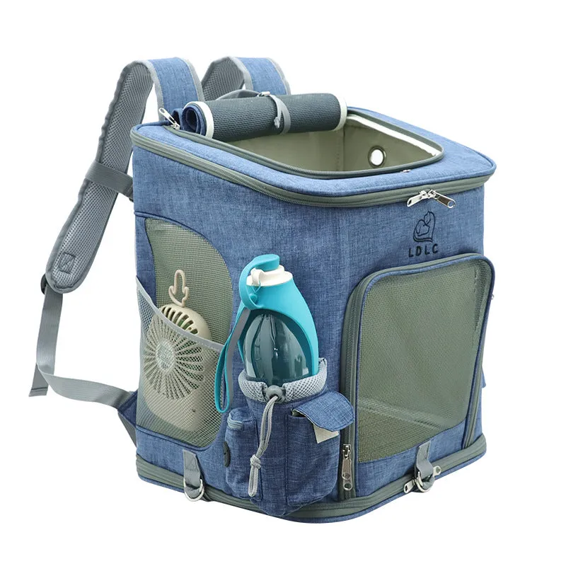 Pet Go Out Backpack Foldable Cat Dog Luggage Travel Bag Detachable Cat Backpacks