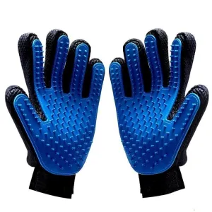 Pet Grooming Gloves - Breathable, Fast Drying - Machine Washable