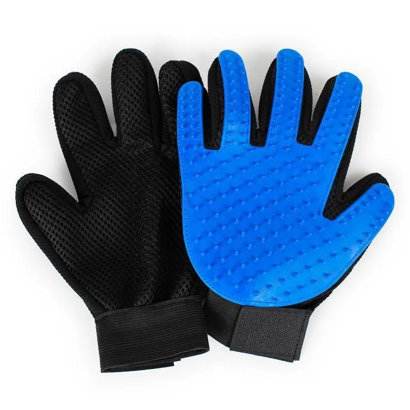 Pet Grooming Gloves - Breathable, Fast Drying - Machine Washable