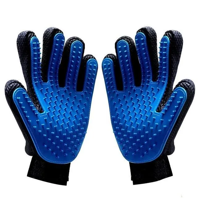 Pet Grooming Gloves - Breathable, Fast Drying - Machine Washable