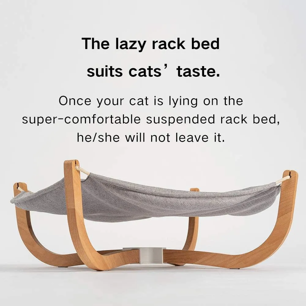pidan Cat Hammock Cat Lounge Beds for Indoor Pet Wooden Frame Hanging Beds