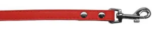 Premium plain pet leash 1-2" wide x 6' long Red