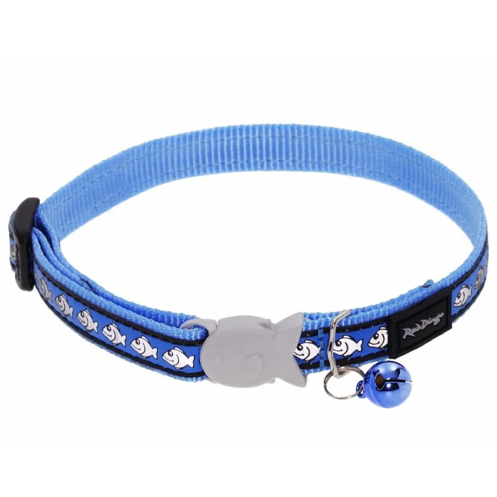 Red Dingo Reflective Fish Cat Collar
