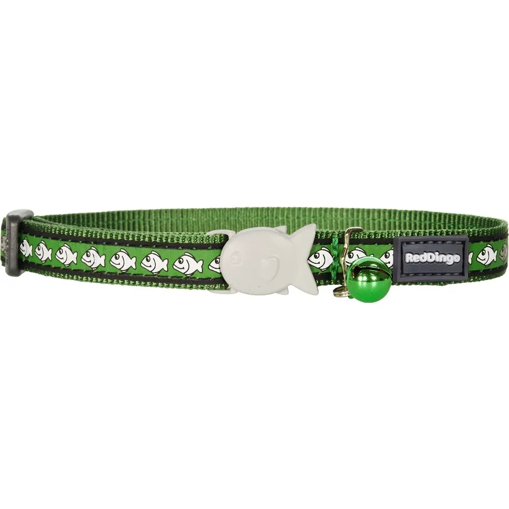 Red Dingo Reflective Fish Cat Collar