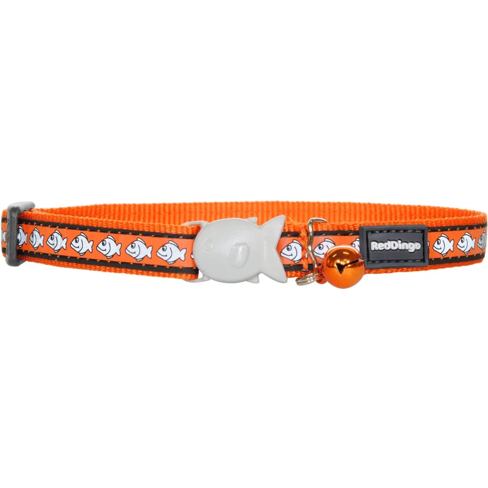 Red Dingo Reflective Fish Cat Collar